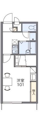 レオパレスグランドカメリアII 116｜愛媛県松山市居相４丁目(賃貸アパート1K・1階・23.18㎡)の写真 その2