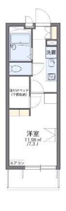 レオパレス松山インターII 206｜愛媛県松山市東石井６丁目(賃貸マンション1K・2階・20.81㎡)の写真 その2