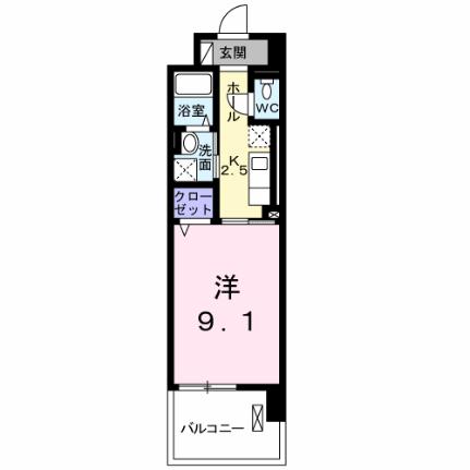 サン住吉II 106｜愛媛県松山市竹原３丁目(賃貸マンション1K・1階・30.96㎡)の写真 その2