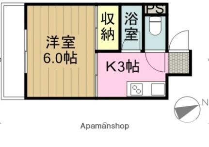 持田ハイツ（南持田町） 203｜愛媛県松山市南持田町(賃貸マンション1K・2階・28.87㎡)の写真 その2