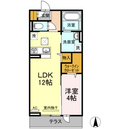 アルマヴィラ ｜愛媛県松山市古川南２丁目(賃貸アパート1LDK・1階・41.67㎡)の写真 その2