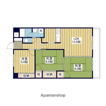 ノーブル道後 ｜愛媛県松山市上市２丁目(賃貸マンション3LDK・2階・69.33㎡)の写真 その2