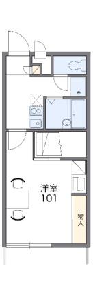 レオパレスシャルマン 109｜愛媛県松山市保免中２丁目(賃貸アパート1K・1階・23.18㎡)の写真 その2