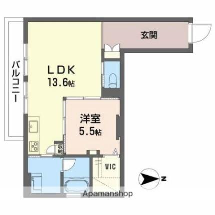 アランチアＭＫ ｜愛媛県松山市西石井６丁目(賃貸アパート1LDK・2階・50.72㎡)の写真 その2