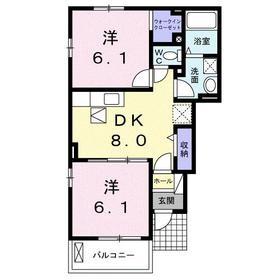リヴェールVI 101｜愛媛県新居浜市横水町(賃貸アパート2DK・1階・45.77㎡)の写真 その2