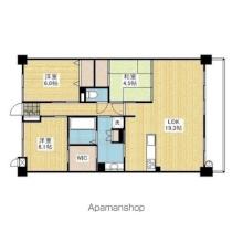 アルファステイツ土居田 807 ｜ 愛媛県松山市土居田町（賃貸マンション3LDK・8階・81.50㎡） その2