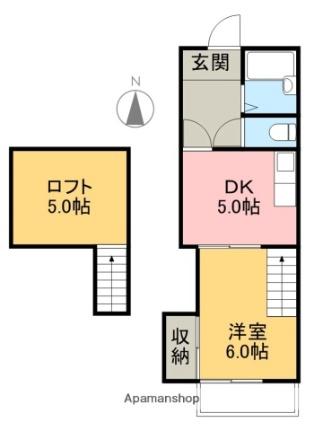 ハイツサンバード 401 ｜ 高知県高知市介良乙（賃貸マンション1DK・4階・33.00㎡） その2