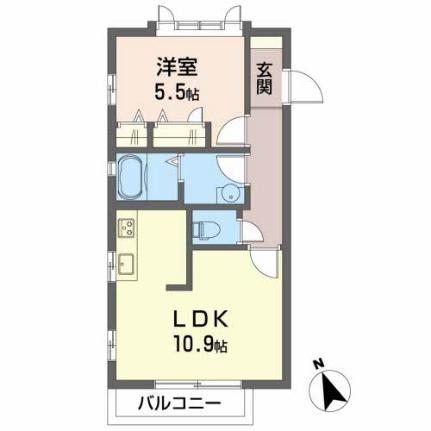 シャーメゾン・ヴィヴァーチェ 201｜高知県高知市北川添(賃貸アパート1LDK・2階・41.04㎡)の写真 その2