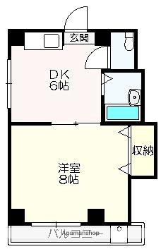 フレグランスみなみ3 302 ｜ 高知県高知市大津乙（賃貸マンション1DK・3階・28.52㎡） その2