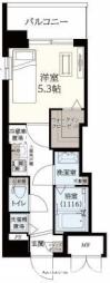 JR鹿児島本線 南福岡駅 徒歩4分の賃貸マンション 8階1Kの間取り