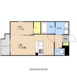 ＬＩＢＴＨ高宮東II 4階1LDKの間取り