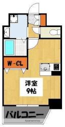 JR鹿児島本線 黒崎駅 徒歩5分の賃貸マンション 10階ワンルームの間取り