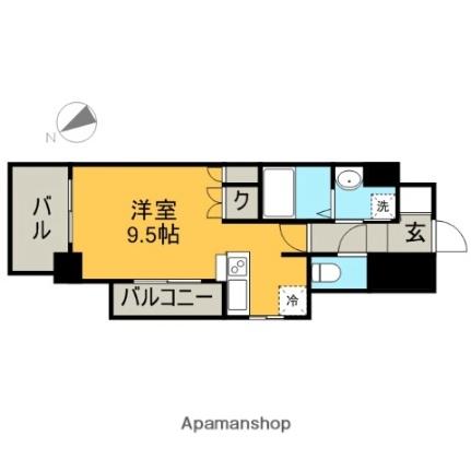 福岡県福岡市博多区元町２丁目（賃貸マンション1K・6階・28.45㎡） その2