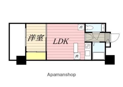 福岡県福岡市中央区薬院２丁目(賃貸マンション1LDK・4階・24.97㎡)の写真 その2