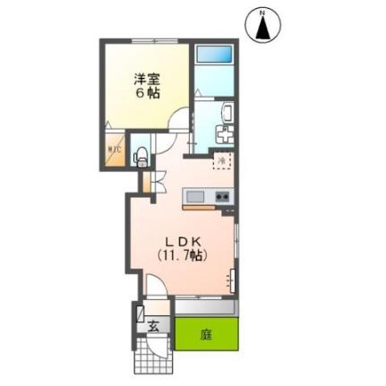 コンフォルト春日西 103｜福岡県春日市上白水６丁目(賃貸アパート1LDK・1階・40.35㎡)の写真 その2