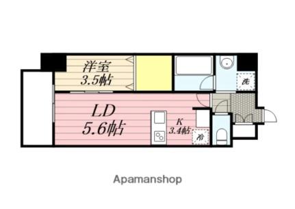 ｂｒｉｇｈｔ　ｈｅａｒｔｓ　ｈａｋｏｚａｋｉ 1001｜福岡県福岡市東区箱崎３丁目(賃貸マンション1LDK・10階・32.53㎡)の写真 その2