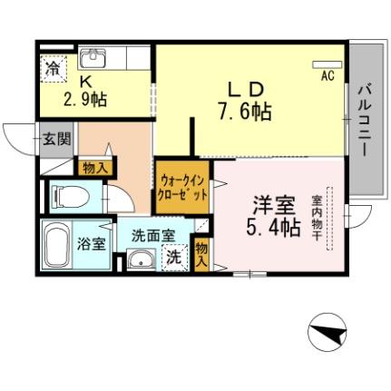 Ｄーｒｏｏｍ空港南 205 ｜ 福岡県福岡市博多区金の隈２丁目（賃貸アパート1LDK・2階・40.27㎡） その2