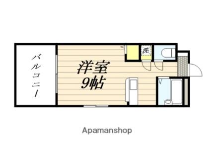 パープルハイツ 302 ｜ 福岡県筑紫野市紫１丁目（賃貸アパート1R・3階・22.00㎡） その2