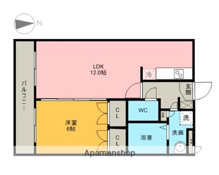 ヒノデカン 202 ｜ 福岡県久留米市日ノ出町（賃貸マンション1LDK・2階・41.87㎡） その2