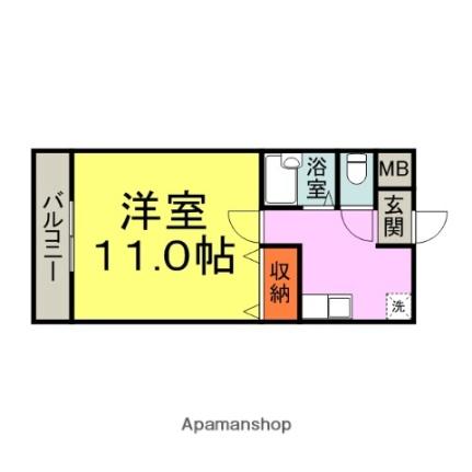 福岡県うきは市吉井町千年（賃貸マンション1K・3階・32.80㎡） その2