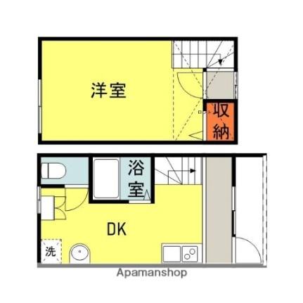 福岡県三井郡大刀洗町大字上高橋(賃貸アパート1DK・2階・32.29㎡)の写真 その2