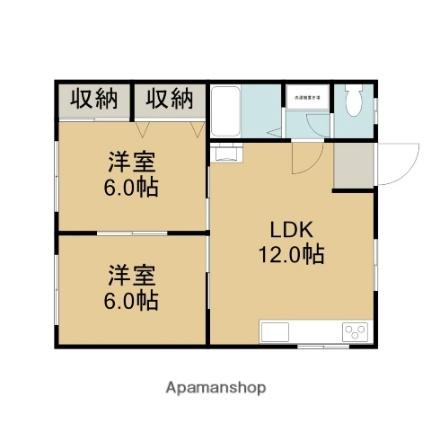 コーポ白石 101 ｜ 長崎県佐世保市瀬戸越１丁目（賃貸アパート2LDK・1階・50.00㎡） その2