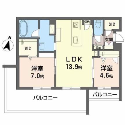 Ｐａｒａｄｉｓｏ琴平 ｜熊本県熊本市中央区琴平本町(賃貸マンション2LDK・4階・61.90㎡)の写真 その2