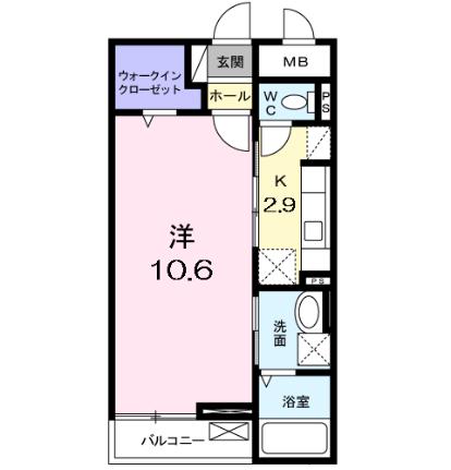 カーサ・フェリーチェ 101｜熊本県熊本市南区平田２丁目(賃貸マンション1K・1階・35.31㎡)の写真 その2