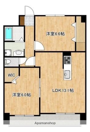 熊本県上益城郡御船町大字辺田見(賃貸マンション2LDK・8階・60.15㎡)の写真 その2