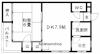 城南マンション4階3.3万円