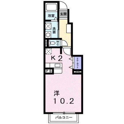 ピュアティ壱番館 103｜熊本県熊本市中央区坪井６丁目(賃貸アパート1K・1階・33.15㎡)の写真 その2