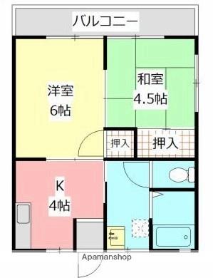 熊本県宇城市小川町西北小川（賃貸アパート2K・2階・34.75㎡） その2