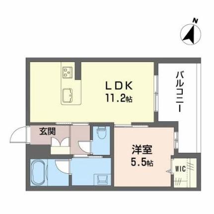 熊本県熊本市中央区南熊本４丁目（賃貸マンション1LDK・3階・41.28㎡） その2