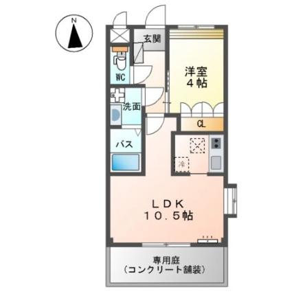 フラワーハウス 101｜熊本県玉名市山田(賃貸アパート1LDK・1階・33.06㎡)の写真 その2