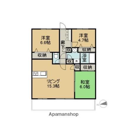 コアマンション・ネクステージ 802 ｜ 熊本県玉名市亀甲（賃貸マンション3LDK・8階・72.90㎡） その2