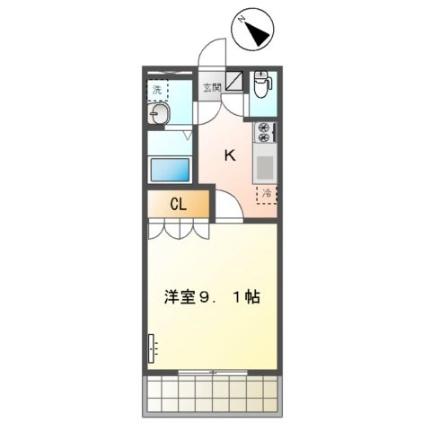 Ｇｒａｎｄｅ　Ｒｉｏ　II 205｜熊本県八代市高下西町(賃貸アパート1K・2階・30.96㎡)の写真 その2
