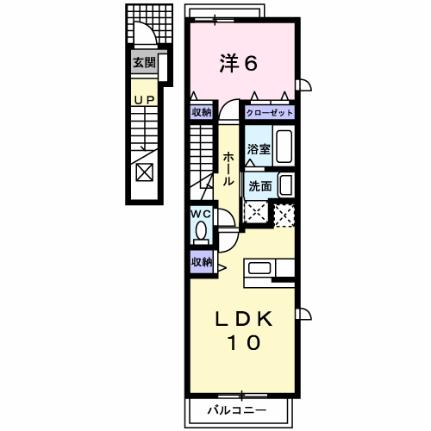 ＮＭＯＮ　Ａ 201 ｜ 熊本県八代市島田町（賃貸アパート1LDK・2階・42.80㎡） その2