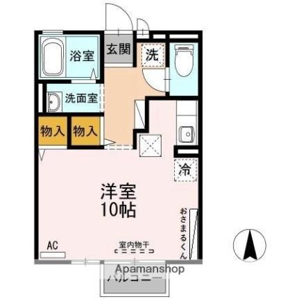 セジュール素川I 103 ｜ 大分県大分市畑中１丁目（賃貸アパート1R・1階・29.25㎡） その2