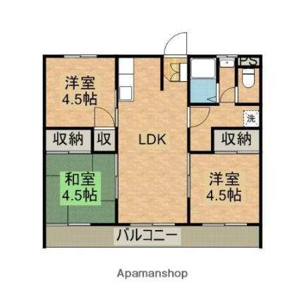 若葉苑 103｜宮崎県都城市若葉町(賃貸マンション3LDK・1階・48.60㎡)の写真 その2