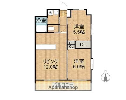 宮崎県宮崎市西池町（賃貸マンション2LDK・3階・53.00㎡） その2