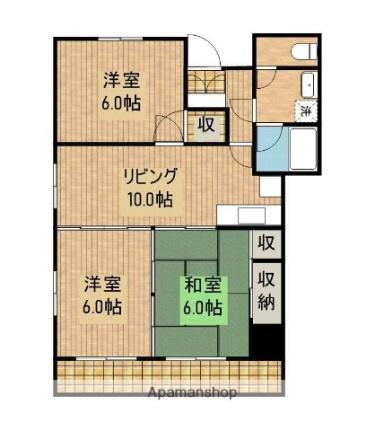 いとまんマンション 303｜宮崎県宮崎市神宮東３丁目(賃貸マンション3LDK・3階・61.50㎡)の写真 その2