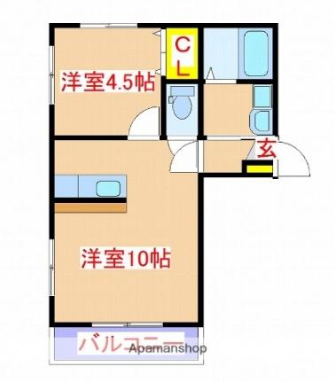 鹿児島県霧島市国分松木町（賃貸アパート1LDK・1階・40.00㎡） その2