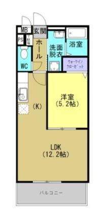 エステル 302｜鹿児島県霧島市隼人町小田(賃貸マンション1LDK・3階・40.39㎡)の写真 その2